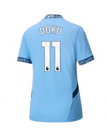 Manchester City Jeremy Doku #11 Domácí Dres pro Dámské 2024-25 Krátký Rukáv